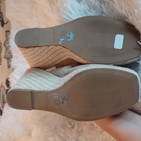 Steve Madden Urge sz 10 Espadrille Wedge Tan Suede Sandal - Picture 8 of 12